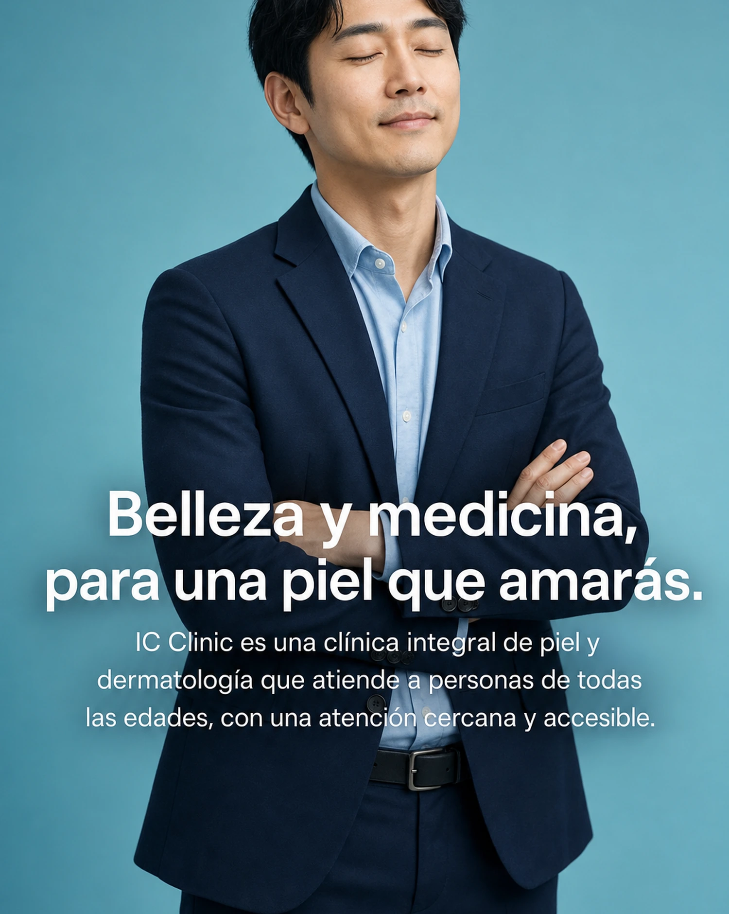 Piel que cuidas con cariño, a través de la estética y la medicina. IC Clinic es una clínica especializada integral en piel y dermis, a la que cualquier persona —independientemente de su edad o sexo— puede acudir con confianza.